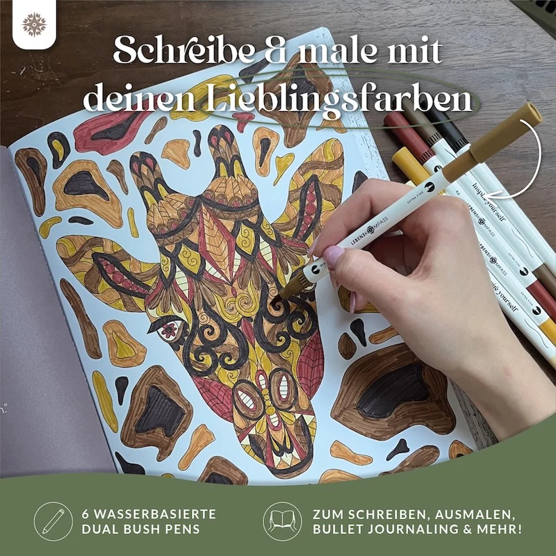 6er Dual Brush Pen Sets - Bunte Pinselstifte - Image 12