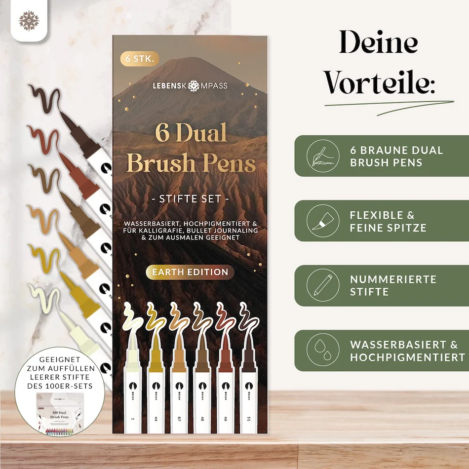 6er Dual Brush Pen Sets - Bunte Pinselstifte - Image 13