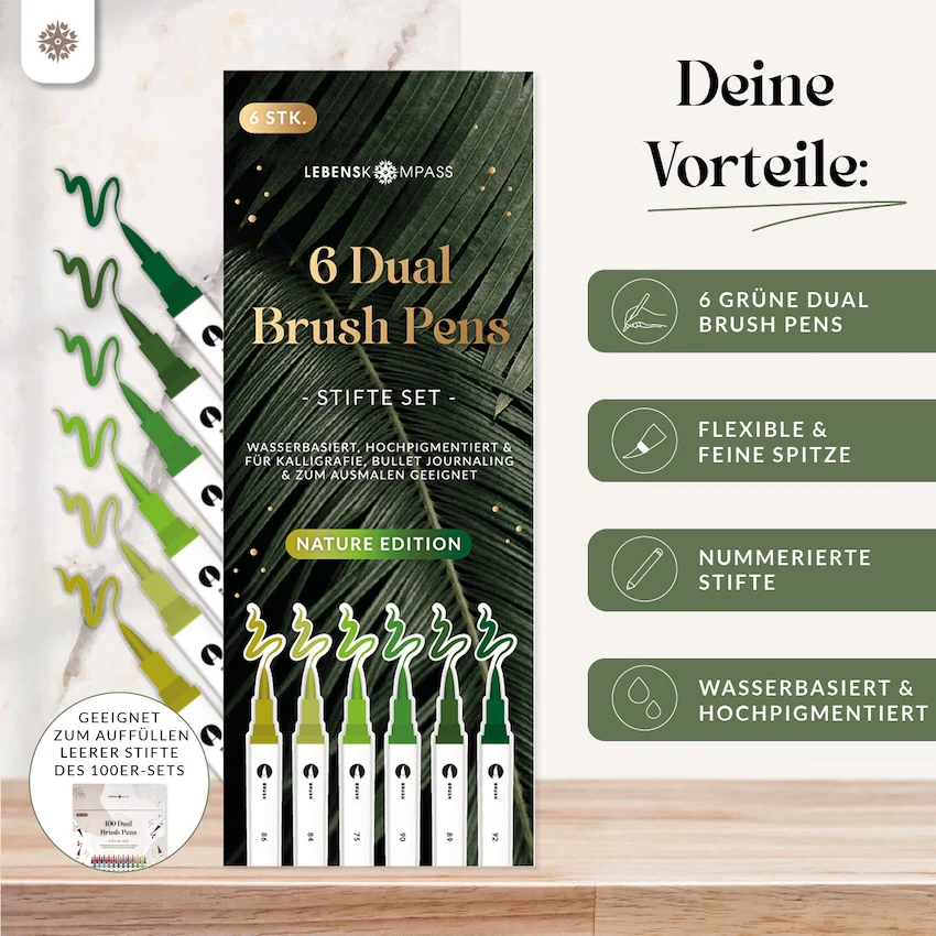 6er Dual Brush Pen Sets - Bunte Pinselstifte - Image 18