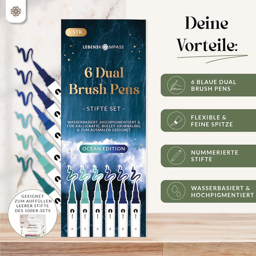 6er Dual Brush Pen Sets - Bunte Pinselstifte - Image 23