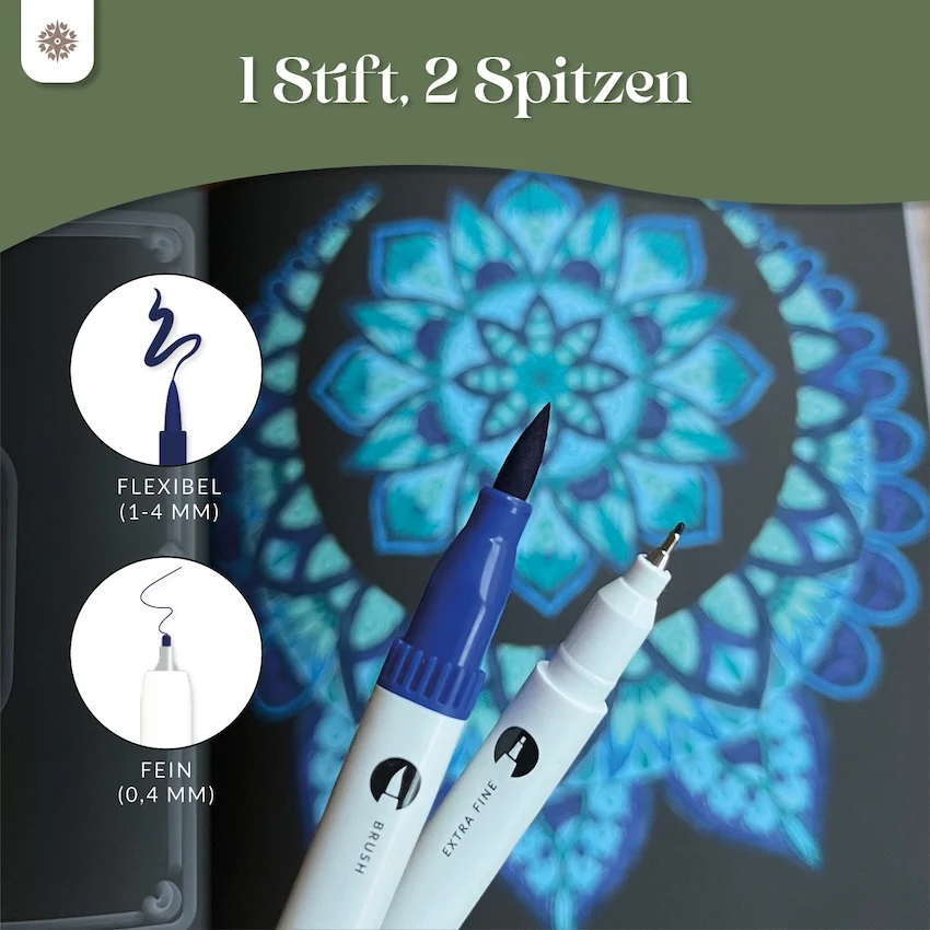 6er Dual Brush Pen Sets - Bunte Pinselstifte - Image 24
