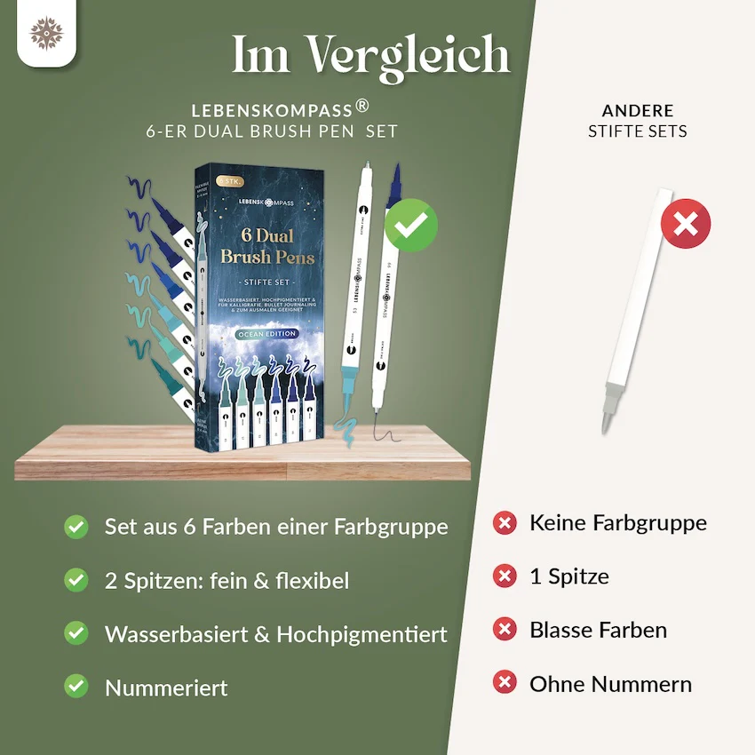 6er Dual Brush Pen Sets - Bunte Pinselstifte - Image 26