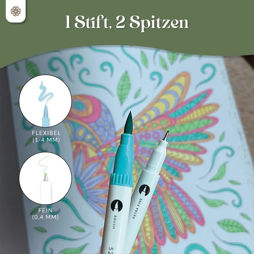 6er Dual Brush Pen Sets - Bunte Pinselstifte - Image 29