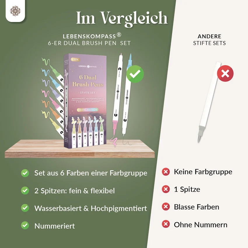6er Dual Brush Pen Sets - Bunte Pinselstifte - Image 31