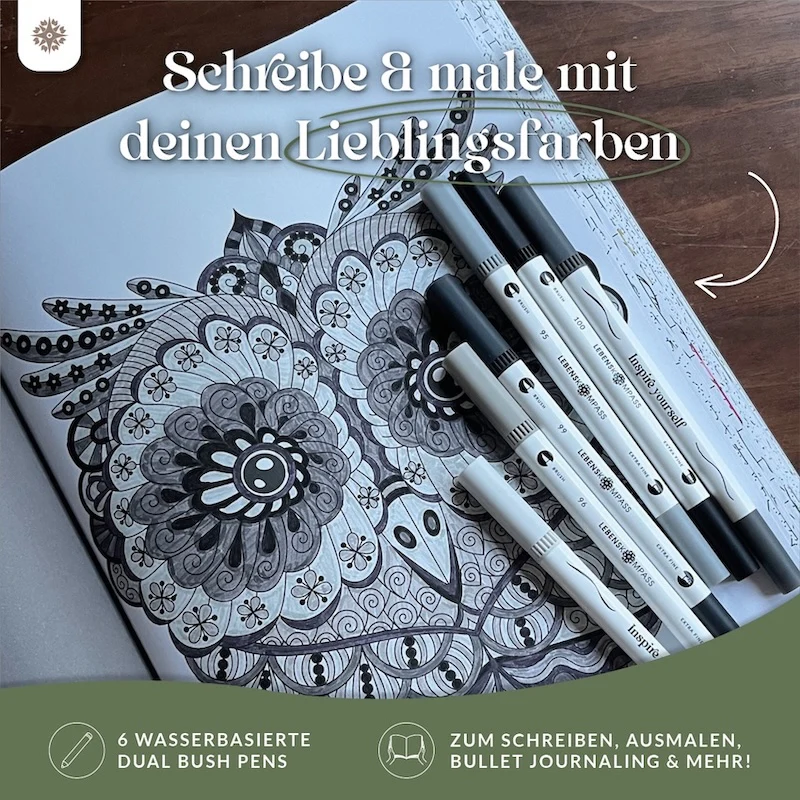 6er Dual Brush Pen Sets - Bunte Pinselstifte - Image 32