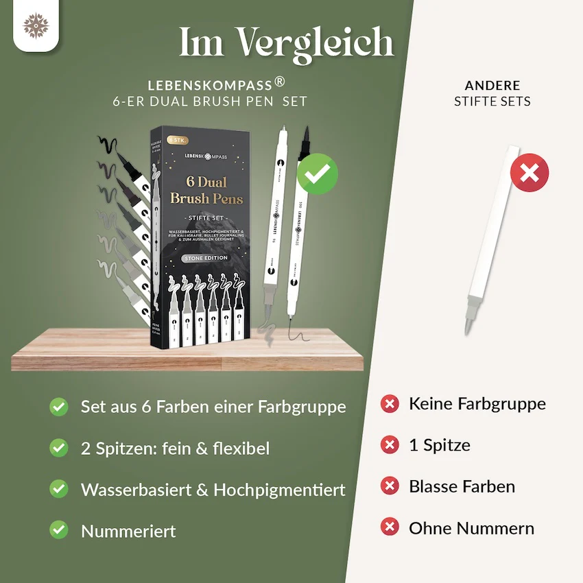6er Dual Brush Pen Sets - Bunte Pinselstifte - Image 36