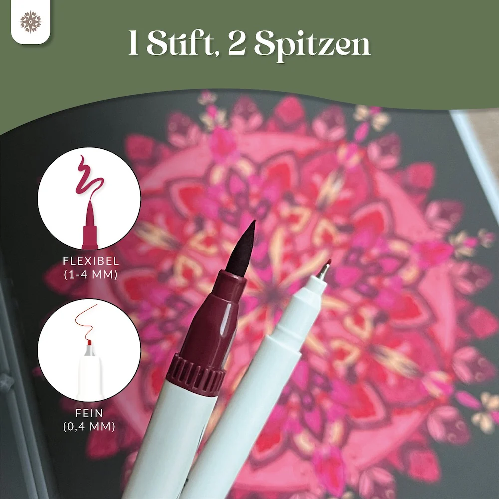 6er Dual Brush Pen Sets - Bunte Pinselstifte - Image 9