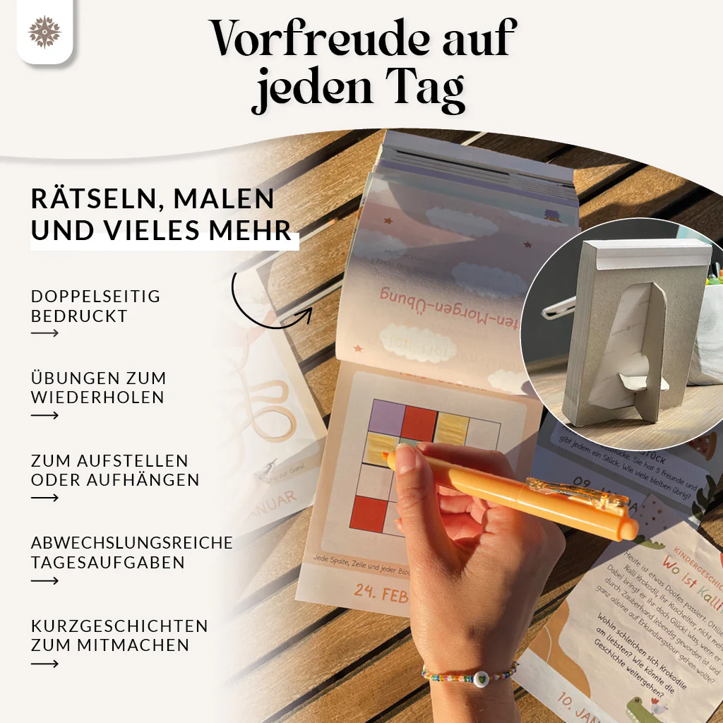 Abreißkalender für Kinder – 365 Tage Spiel, Spaß & Lernen - Jahresunabhängig - Image 4