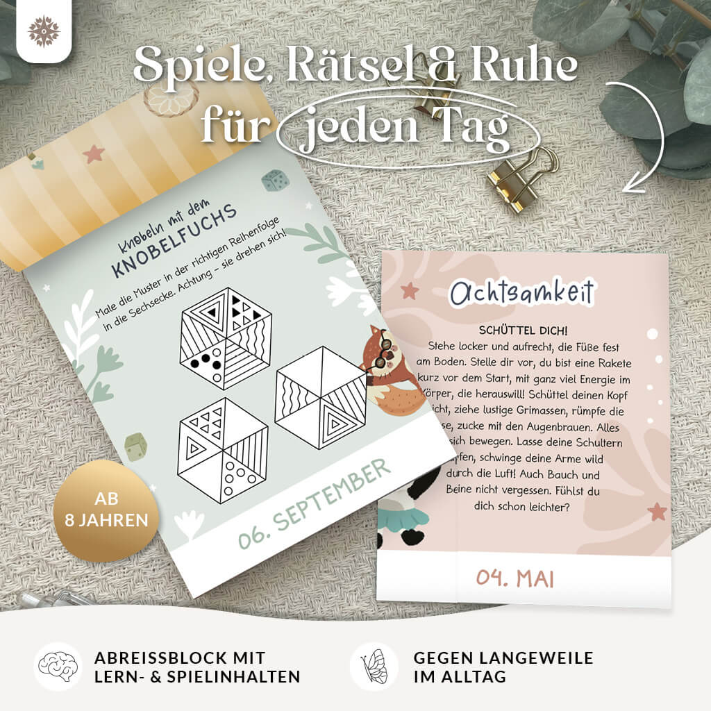 Abreißkalender für Kinder – 365 Tage Spiel, Spaß & Lernen - Jahresunabhängig - Image 8