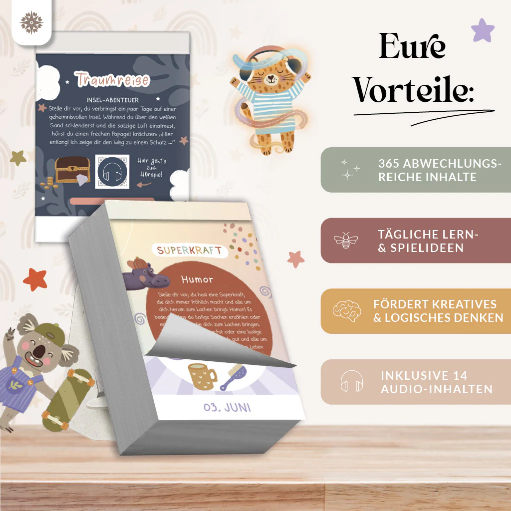Abreißkalender für Kinder – 365 Tage Spiel, Spaß & Lernen - Jahresunabhängig - Image 9