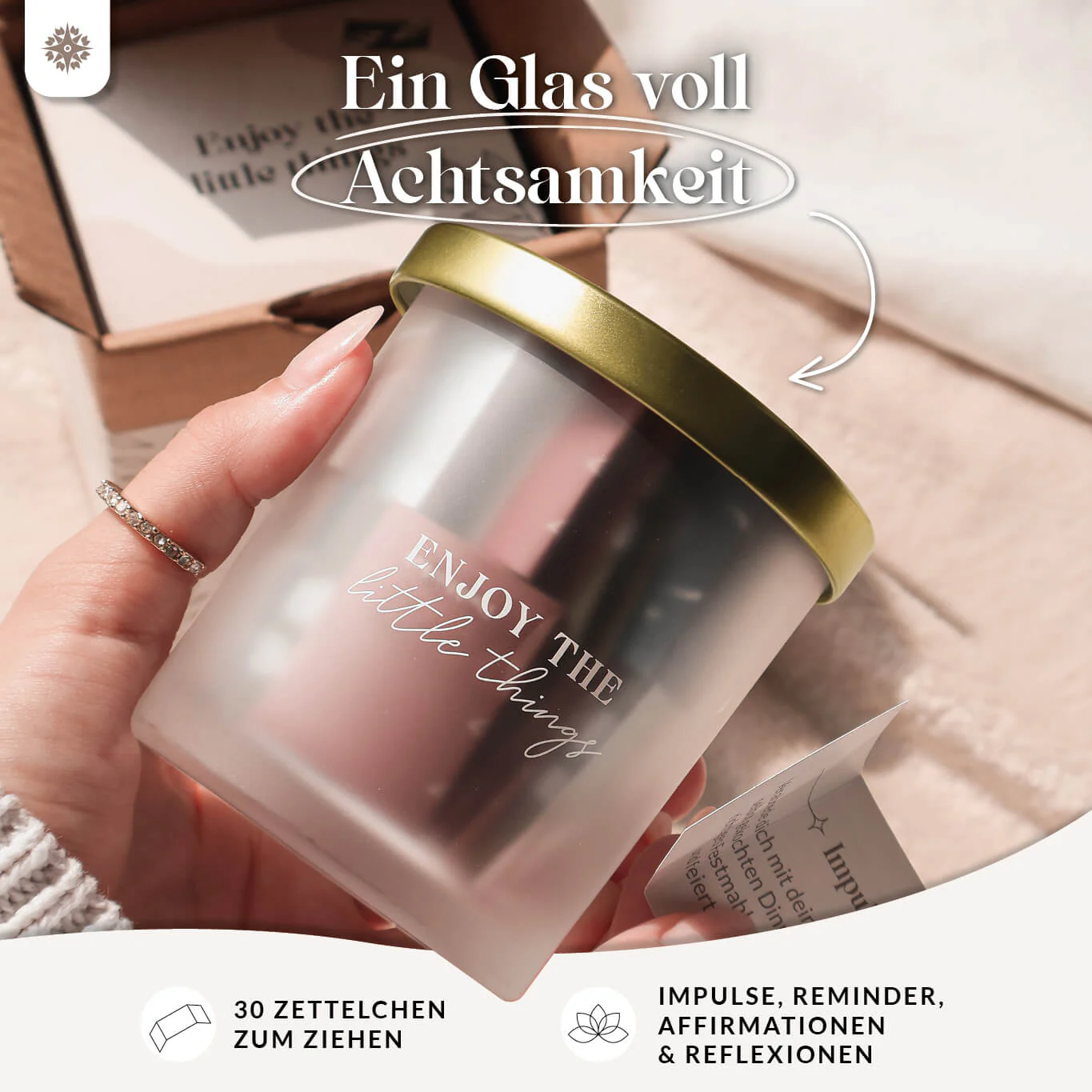 Achtsamkeitsglas mit 30 Zettelchen - Image 3