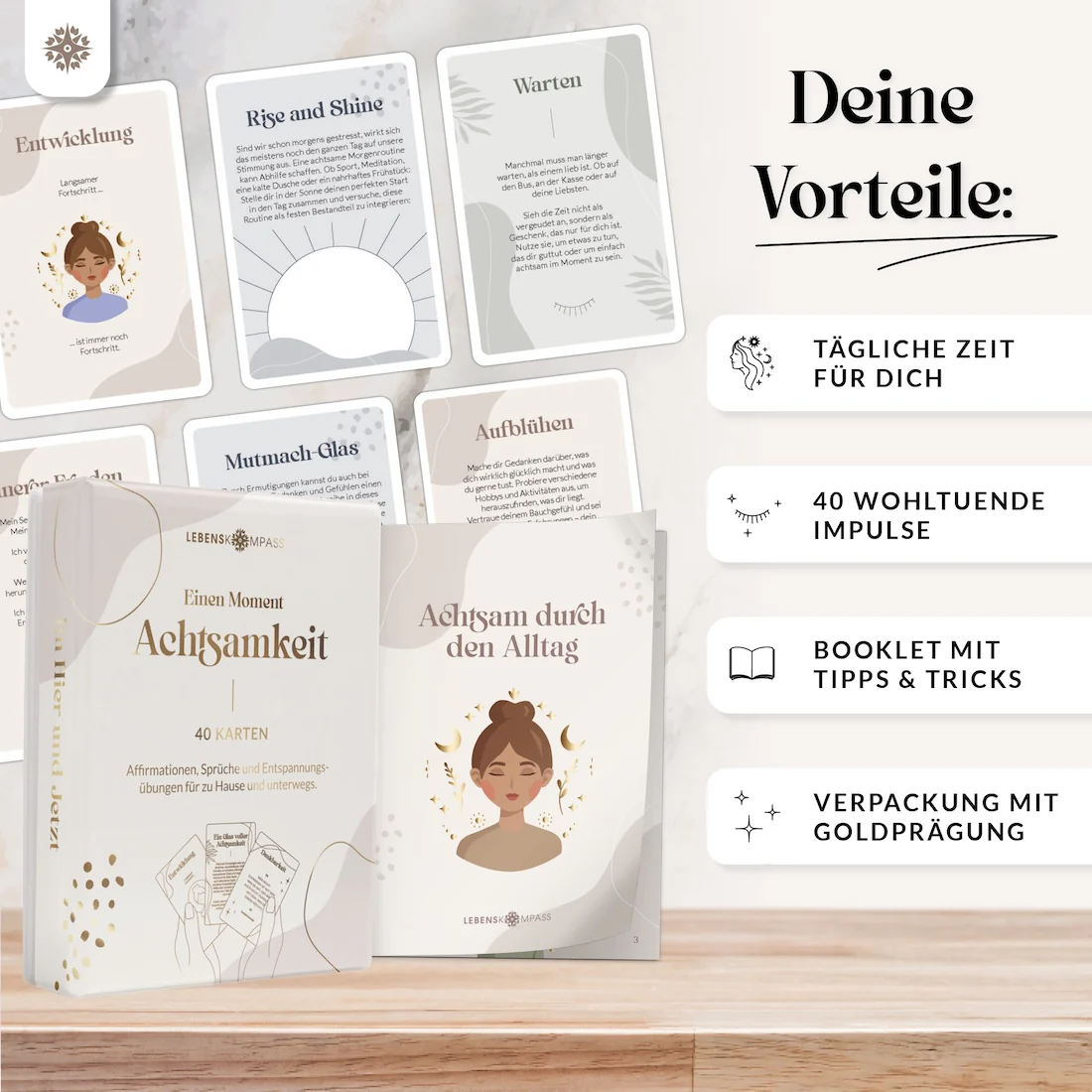 Achtsamkeitskarten - Set mit 40 Karten - Image 3