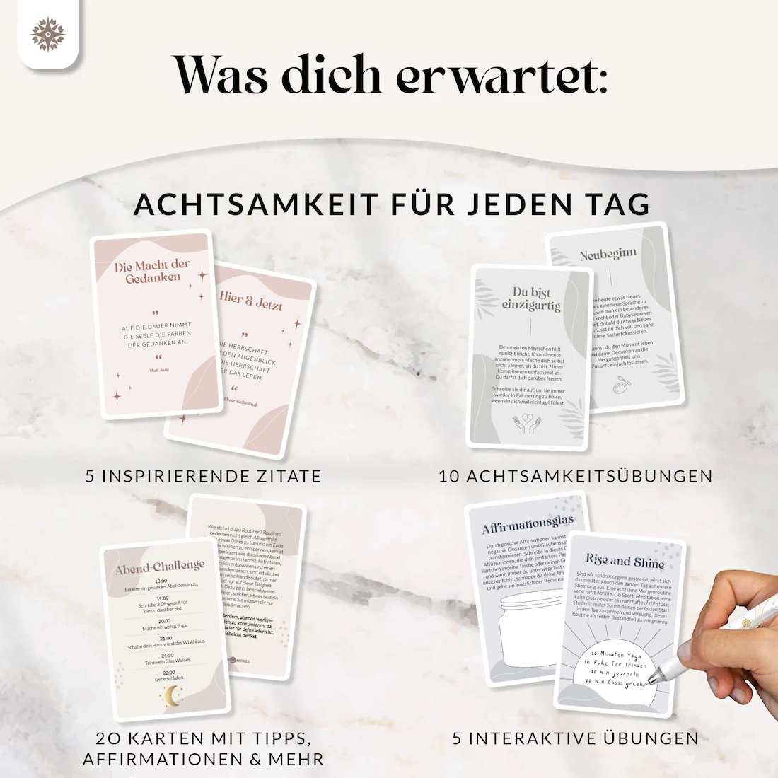 Achtsamkeitskarten - Set mit 40 Karten - Image 5
