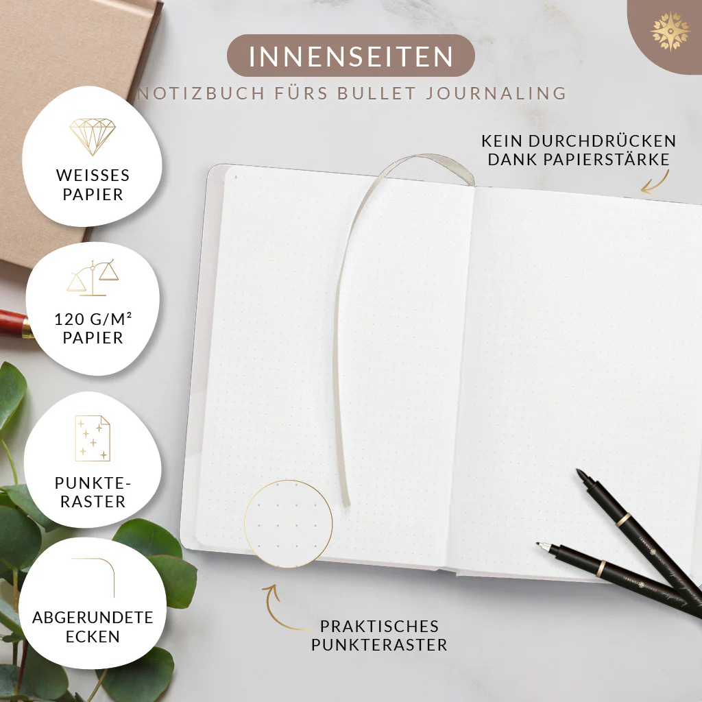 Bullet Journal "PRO" DIN A5 - Notizbuch mit Punktraster - Image 10