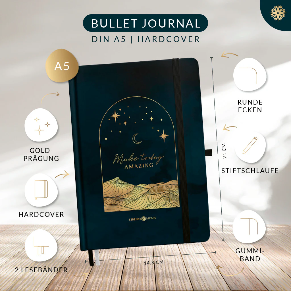 Bullet Journal "PRO" DIN A5 - Notizbuch mit Punktraster - Image 25
