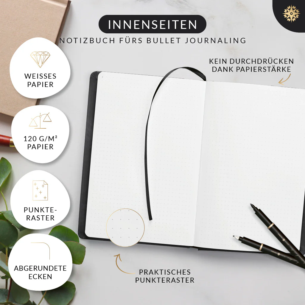 Bullet Journal "PRO" DIN A5 - Notizbuch mit Punktraster - Image 50