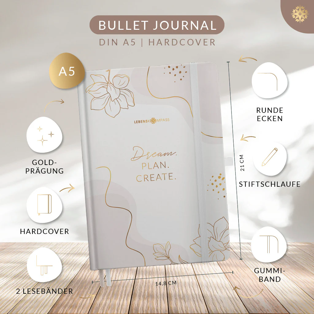 Bullet Journal "PRO" DIN A5 - Notizbuch mit Punktraster - Image 9