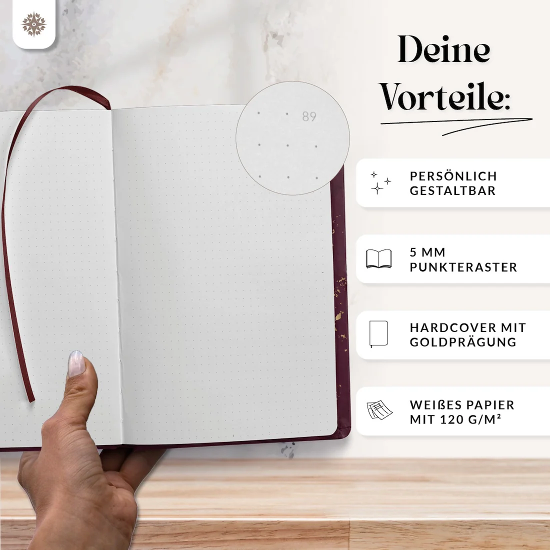 Bullet Journal "SLIM" DIN A5 - Notizbuch mit Punktraster - Image 15