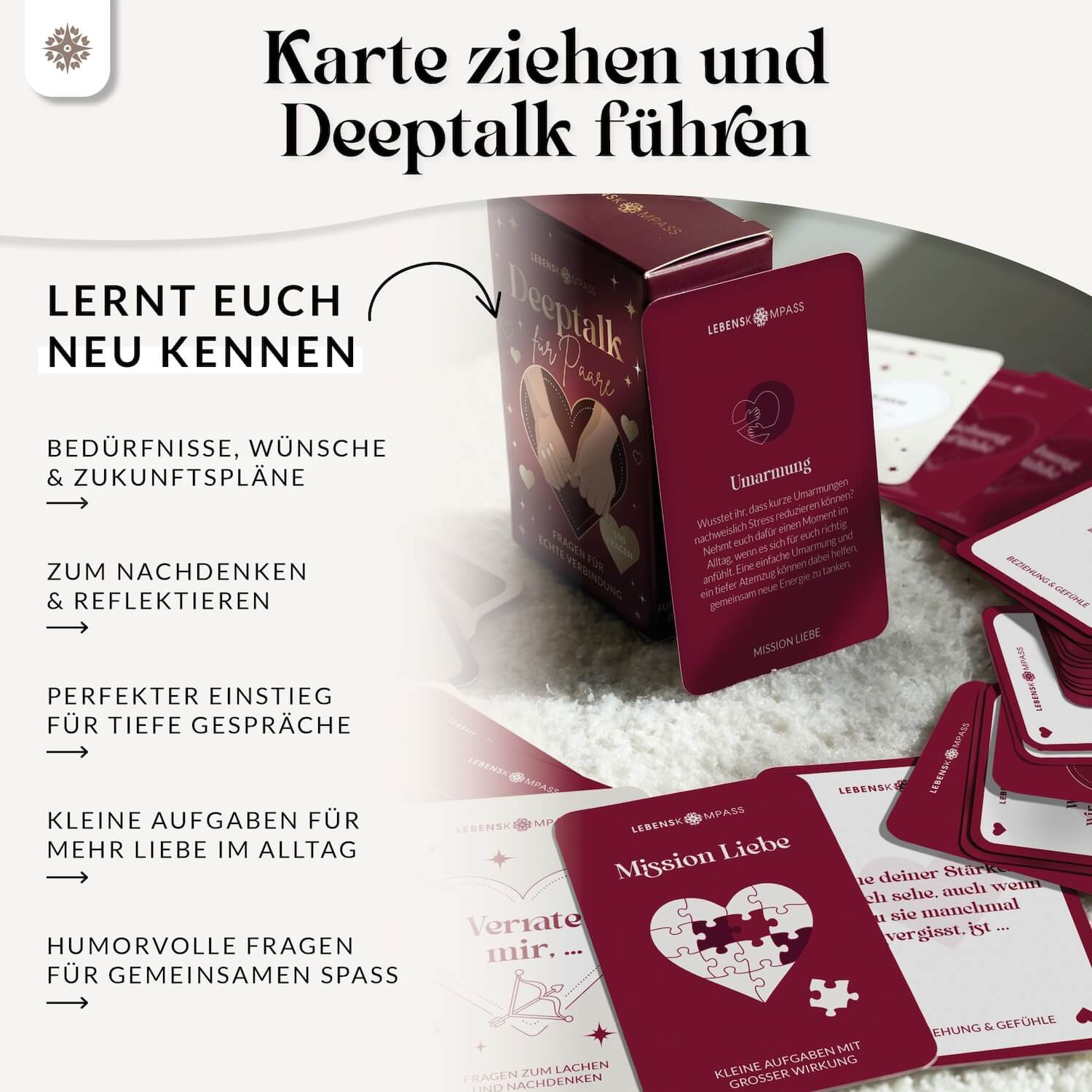 Deeptalk Paare - 100 Gesprächskarten für echte Nähe & Achtsamkeit - Image 4