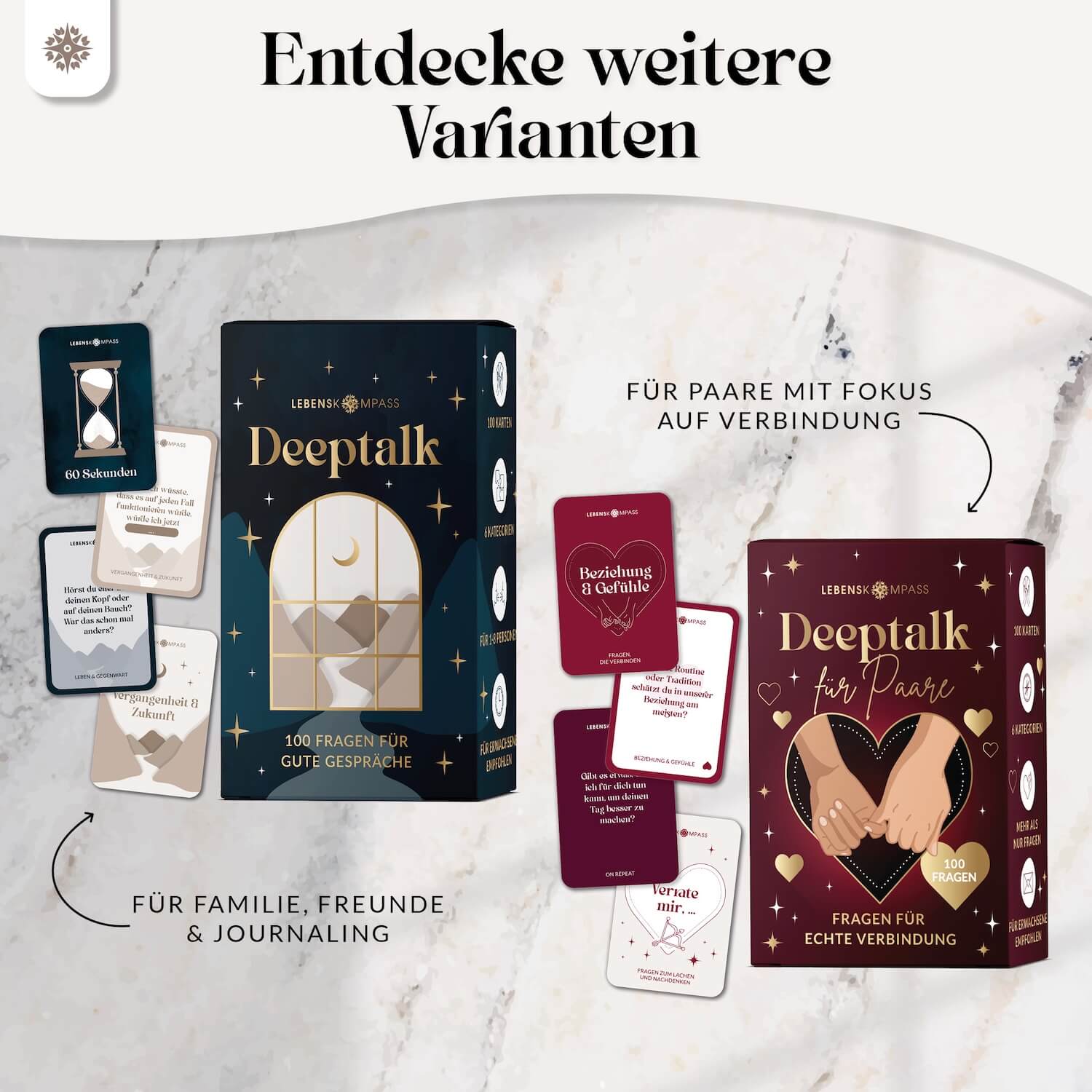 Deeptalk Paare - 100 Gesprächskarten für echte Nähe & Achtsamkeit - Image 7