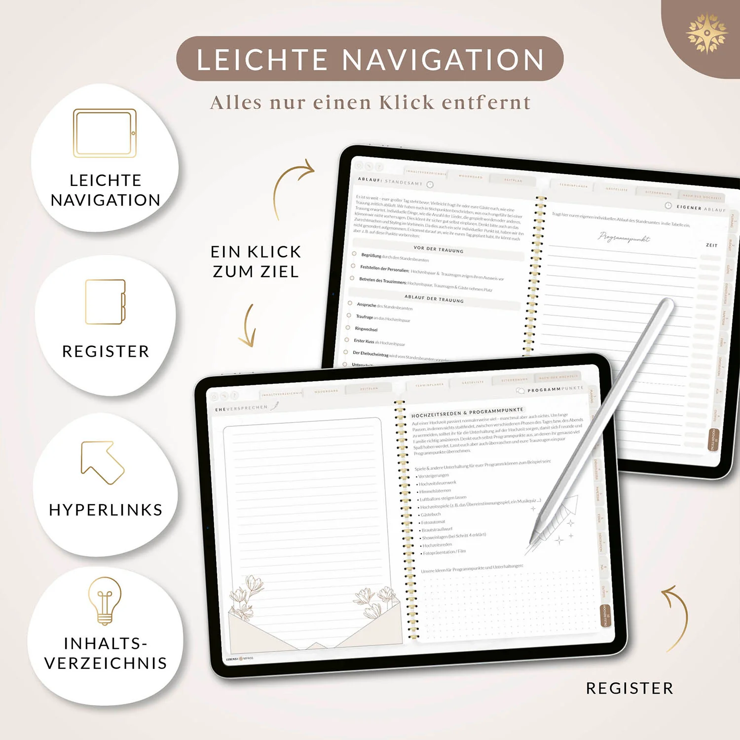 Digitaler Hochzeitsplaner - PDF mit Hyperlinks - Image 5