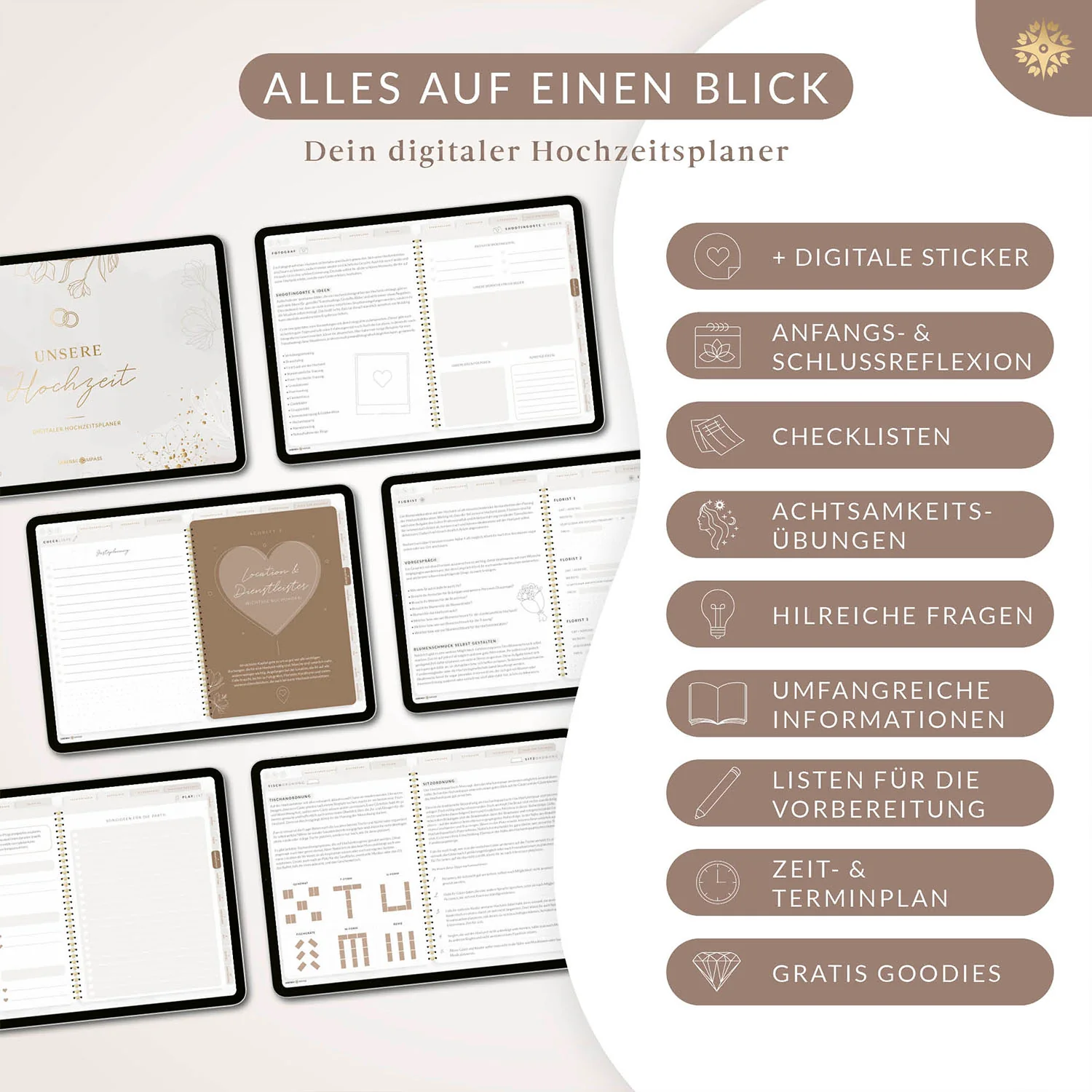 Digitaler Hochzeitsplaner - PDF mit Hyperlinks - Image 8