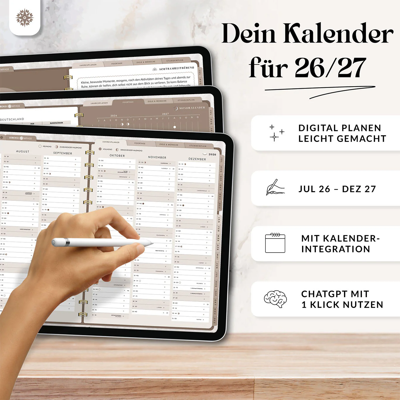Digitaler 18 Monate Terminplaner  - PDF mit Hyperlinks - Image 3