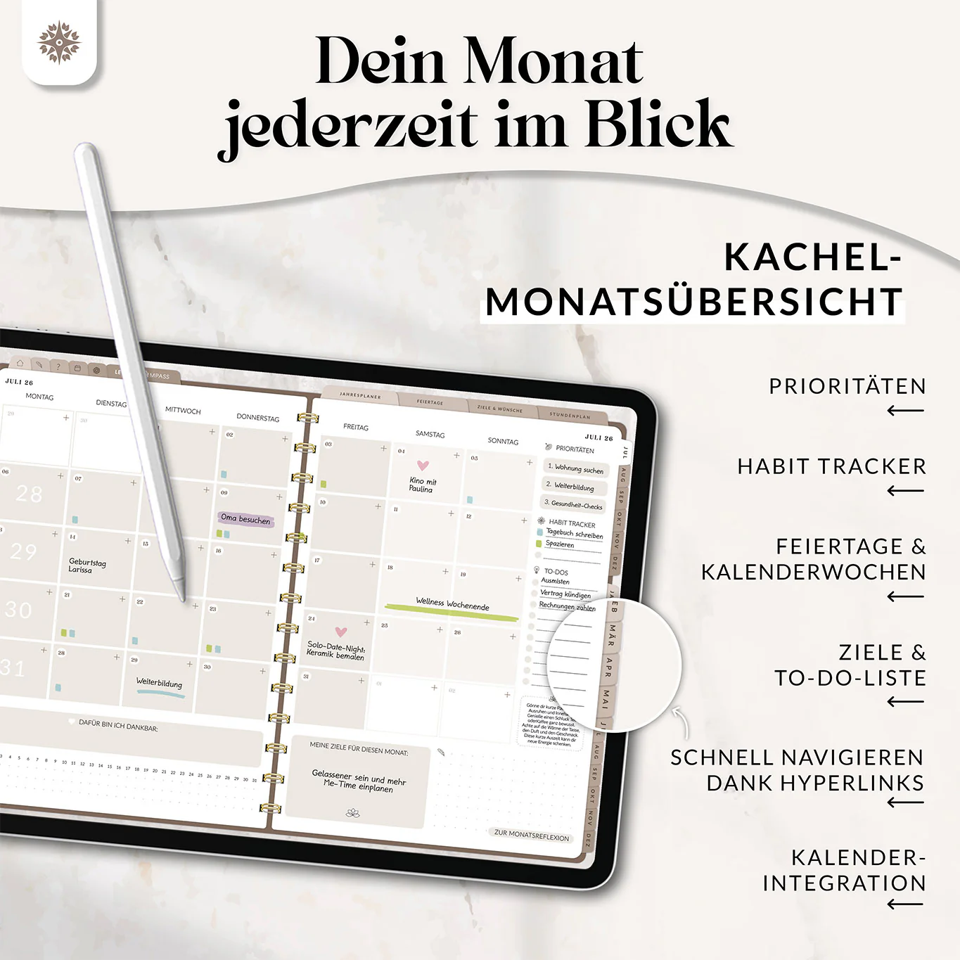 Digitaler 18 Monate Terminplaner  - PDF mit Hyperlinks - Image 5