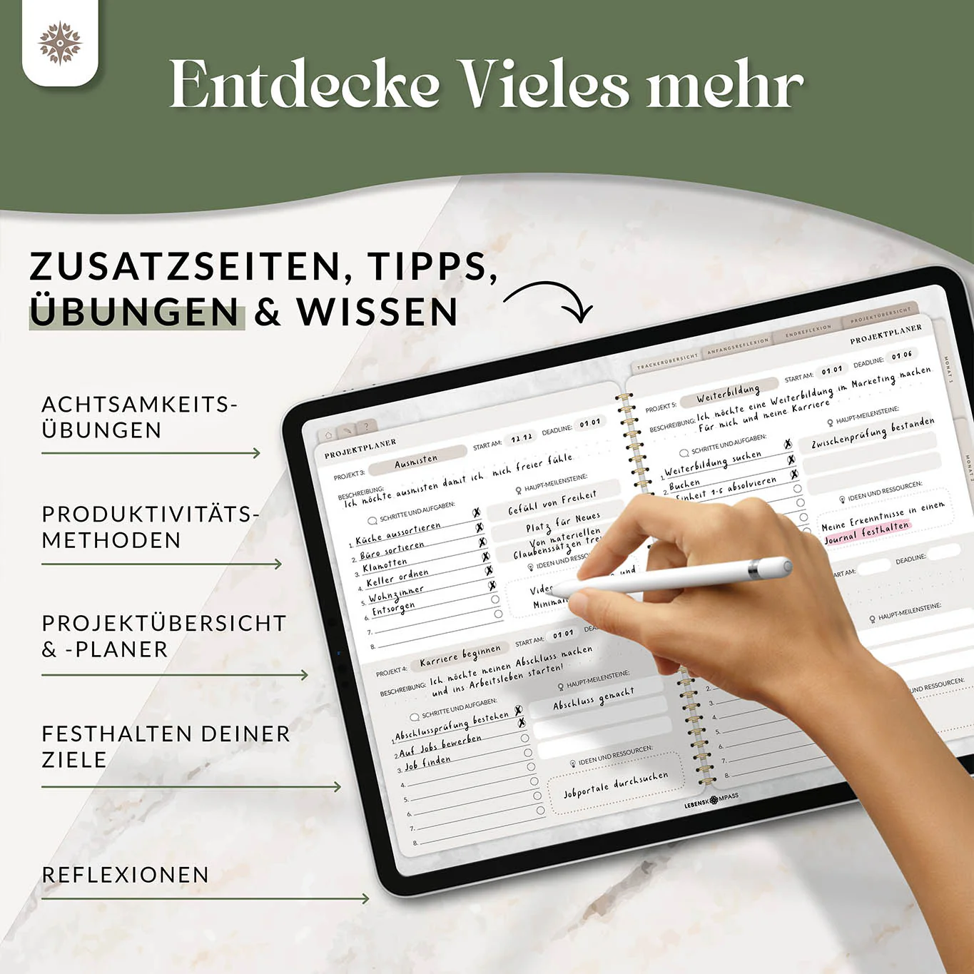 Digitaler Produktivitätsplaner - PDF mit Hyperlinks - Image 5