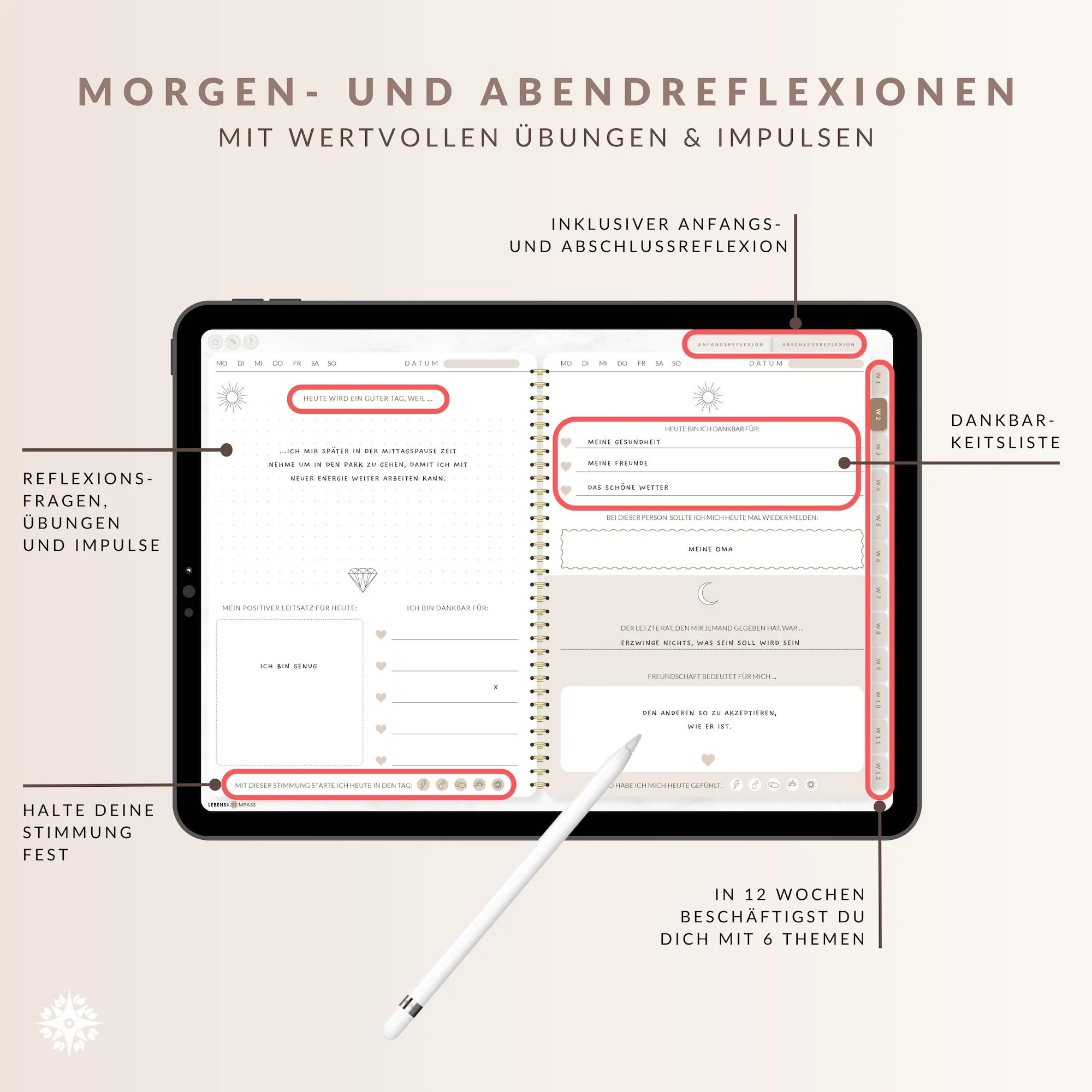 Digitales Dankbarkeitstagebuch - PDF mit Hyperlinks - Image 3