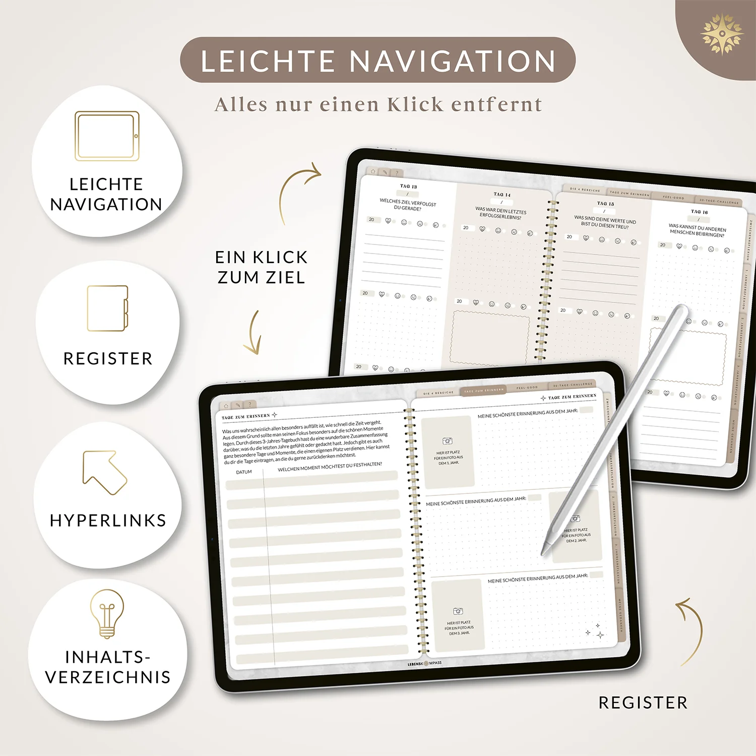 Digitales 3-Jahres-Tagebuch "DEEPTALK" - PDF mit Hyperlinks - Image 14