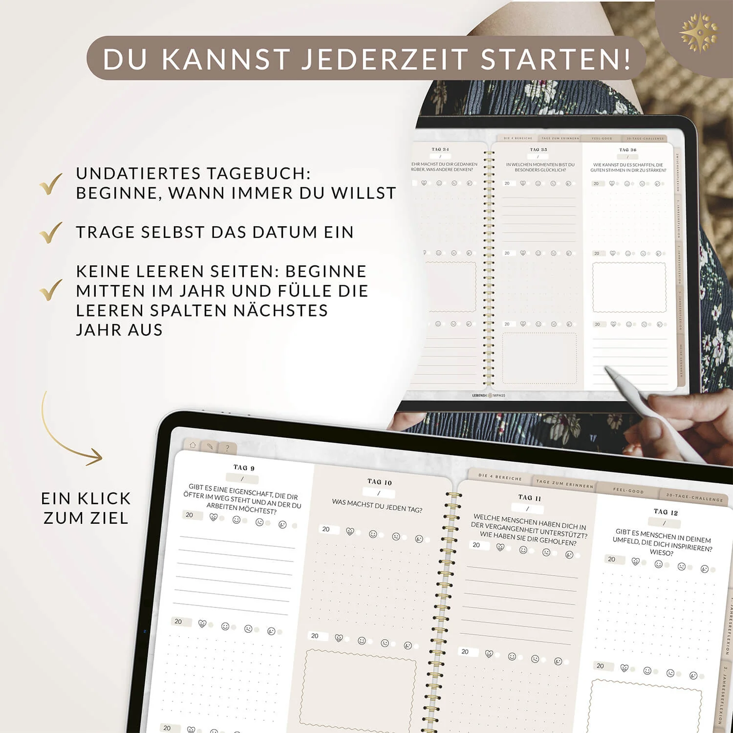 Digitales 3-Jahres-Tagebuch "DEEPTALK" - PDF mit Hyperlinks - Image 5