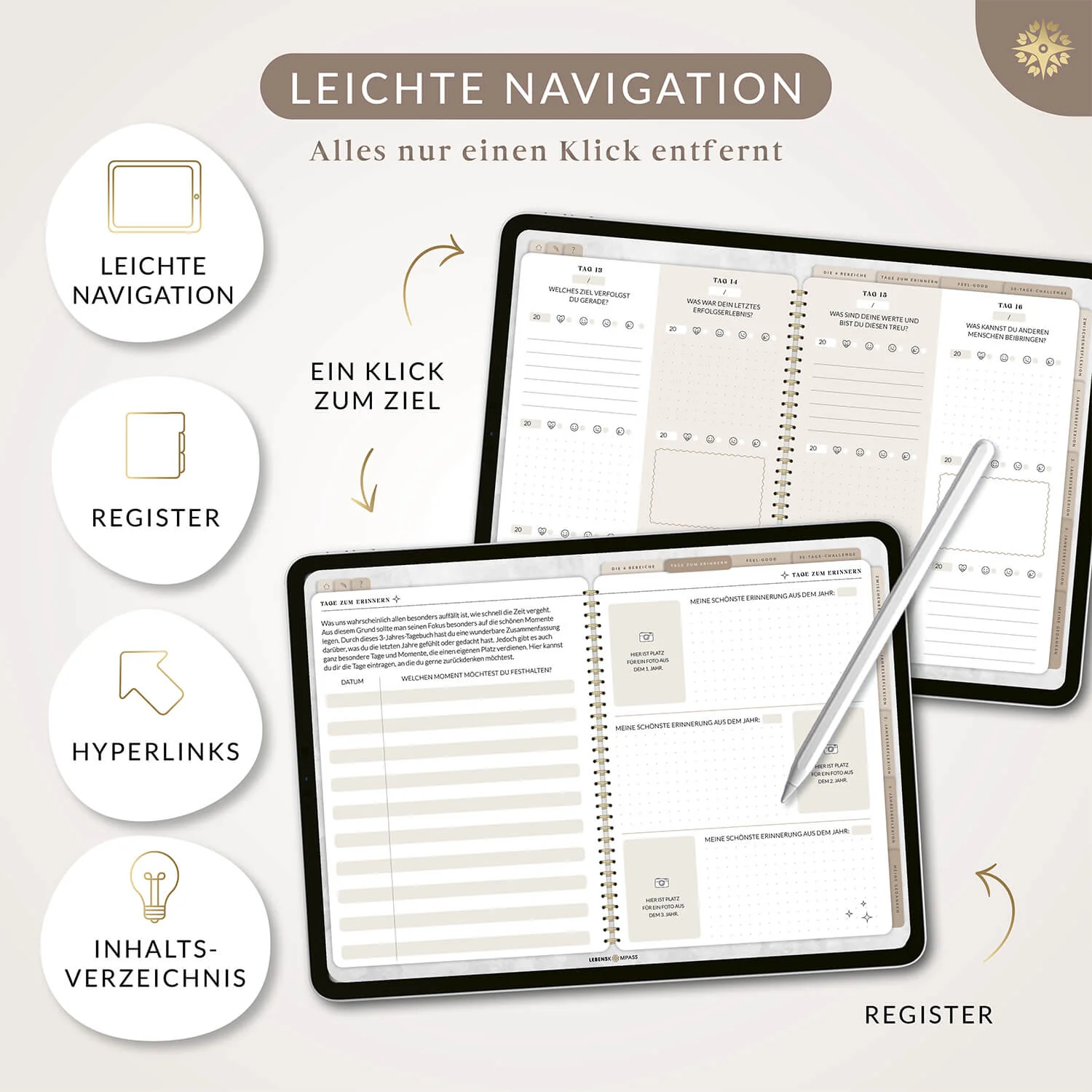 Digitales 3-Jahres-Tagebuch "DEEPTALK" - PDF mit Hyperlinks - Image 6