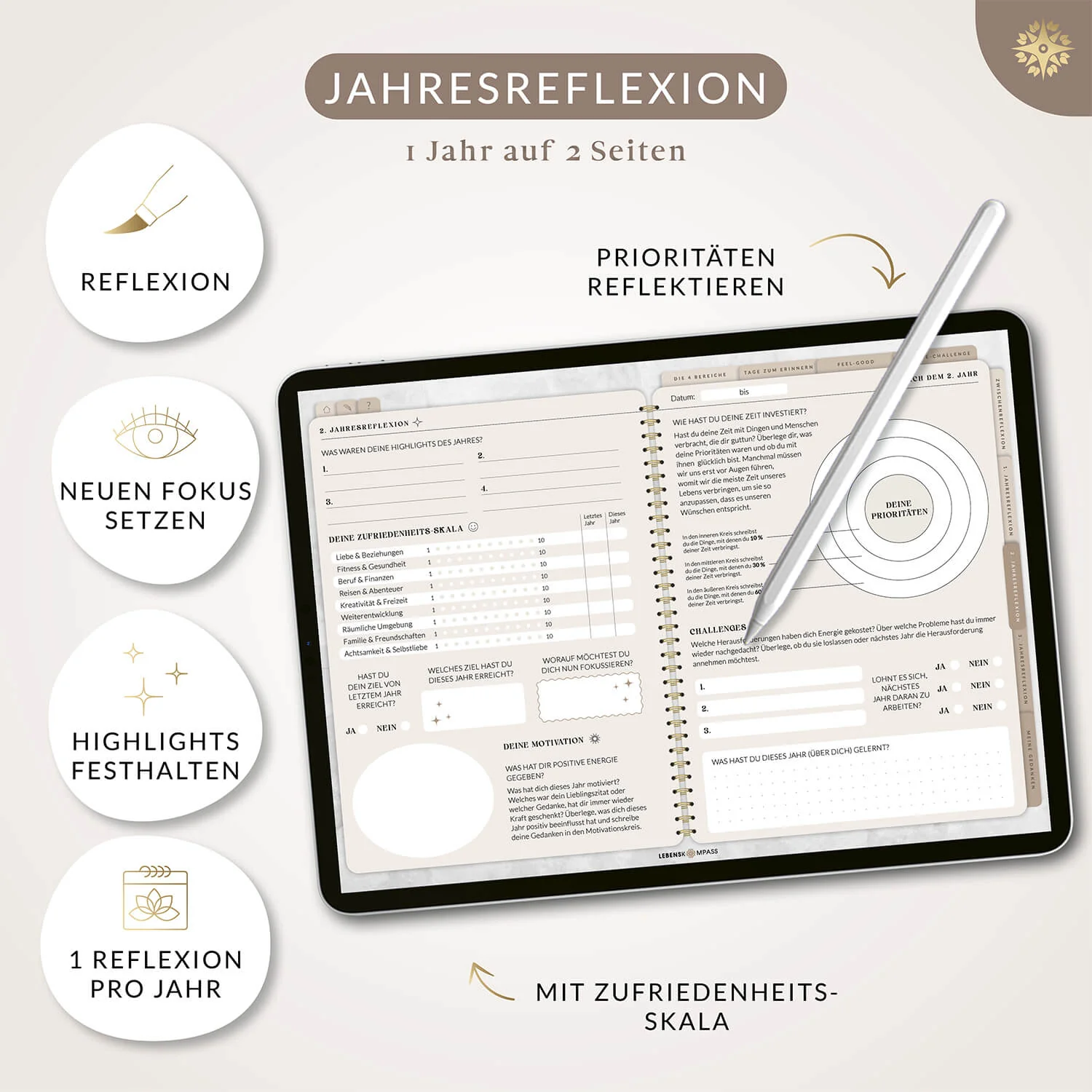 Digitales 3-Jahres-Tagebuch "DEEPTALK" - PDF mit Hyperlinks - Image 8