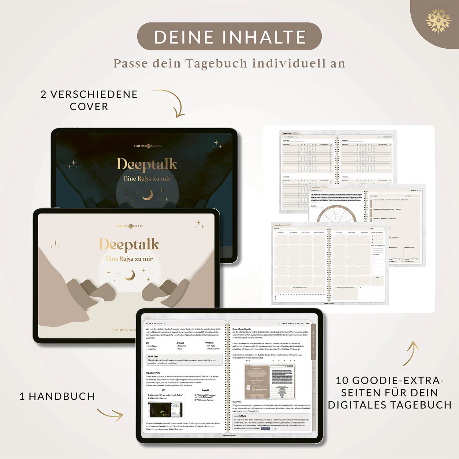 Digitales 3-Jahres-Tagebuch "DEEPTALK" - PDF mit Hyperlinks - Image 9