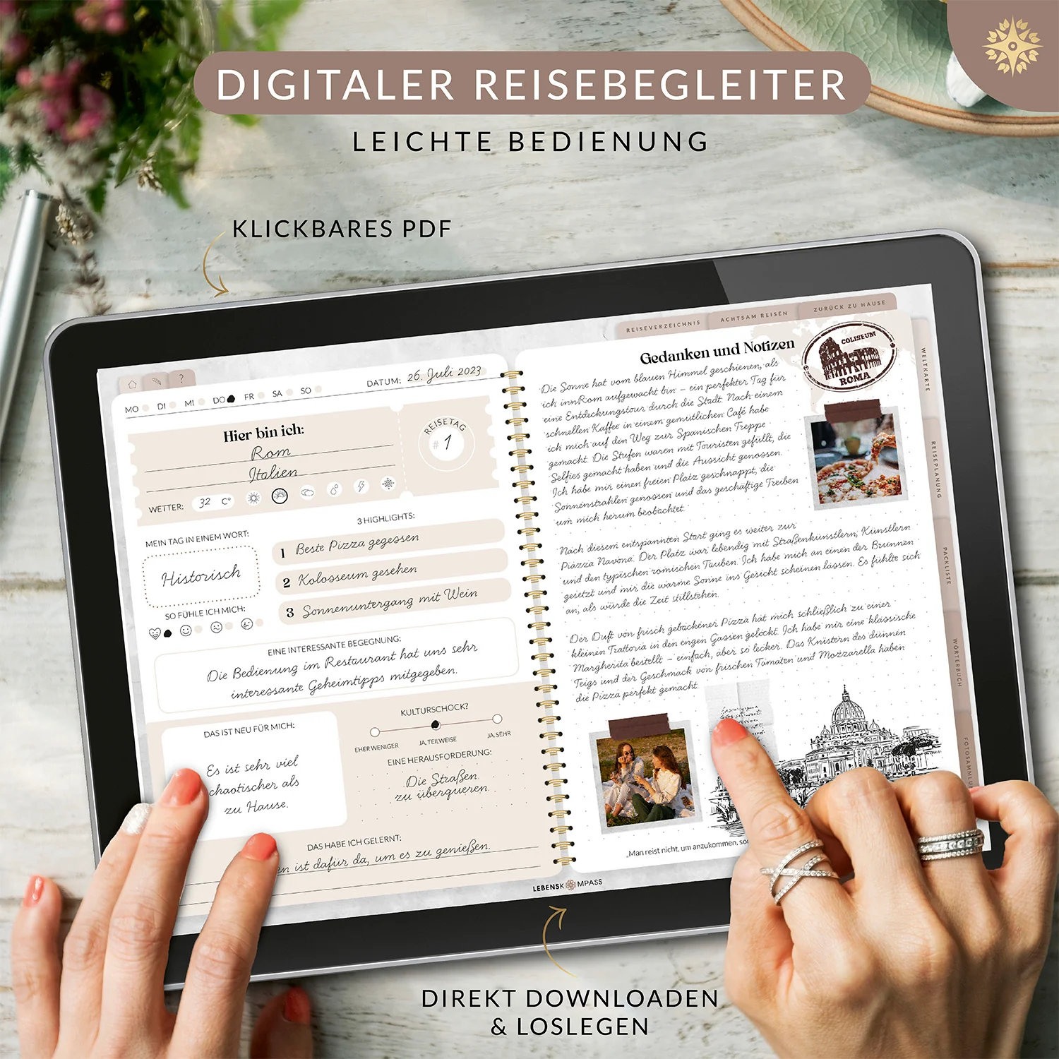 Digitales Reisetagebuch - PDF mit Hyperlinks - Image 2