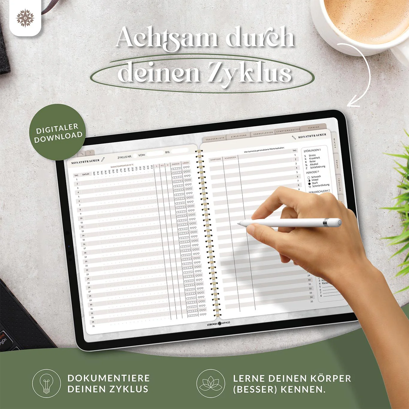 Digitales Zyklustagebuch - PDF mit Hyperlinks - Image 2