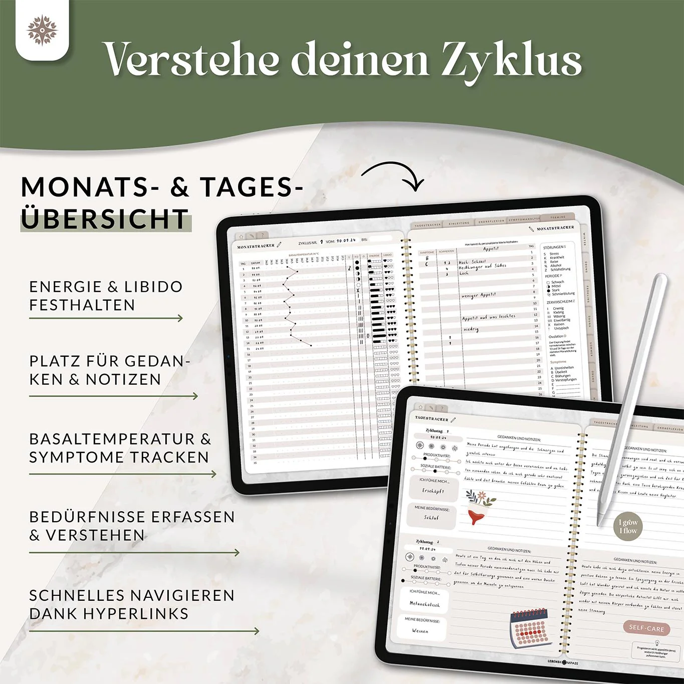Digitales Zyklustagebuch - PDF mit Hyperlinks - Image 4