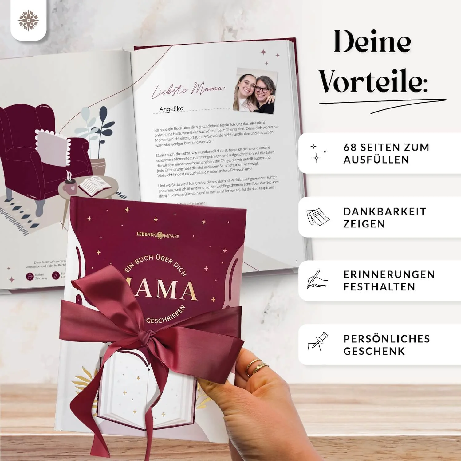 Ein Buch über Dich "Mama" - Zum Ausfüllen und Verschenken - Image 3