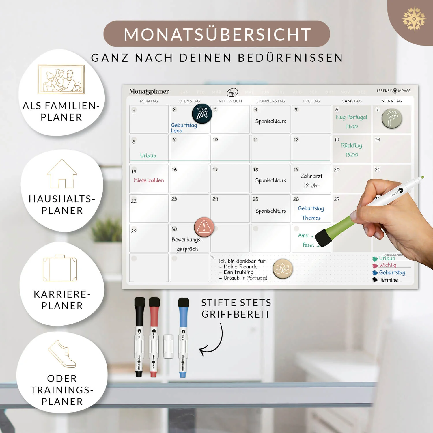 FlexiPlan® - Selbsthaftender Wandplaner - Image 14