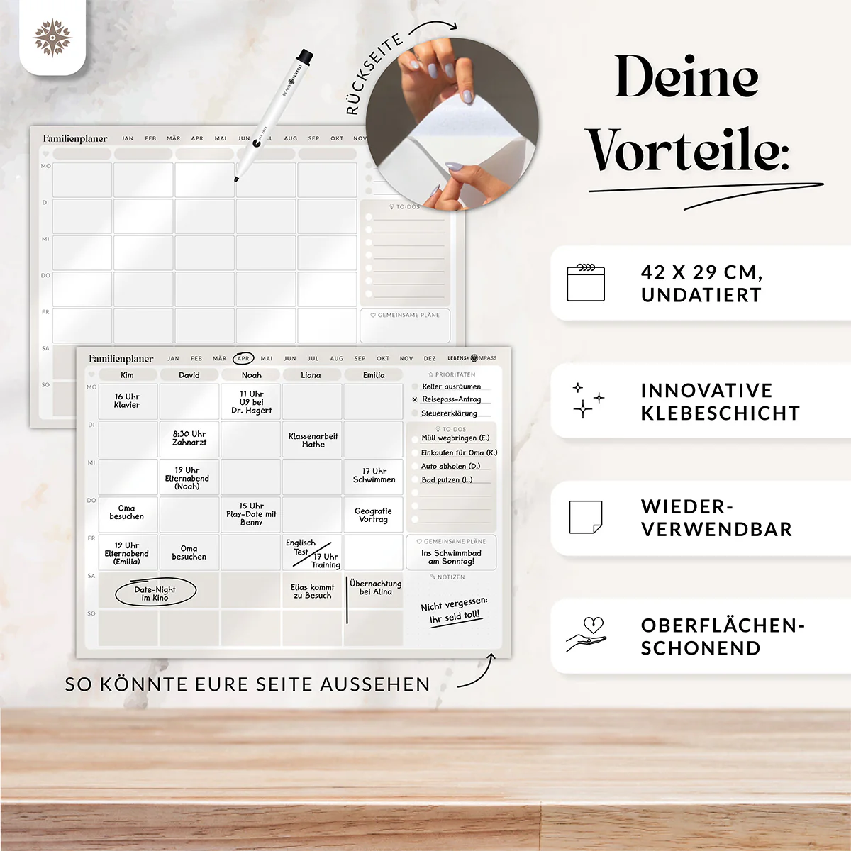 FlexiPlan® - Selbsthaftender Wandplaner - Image 35