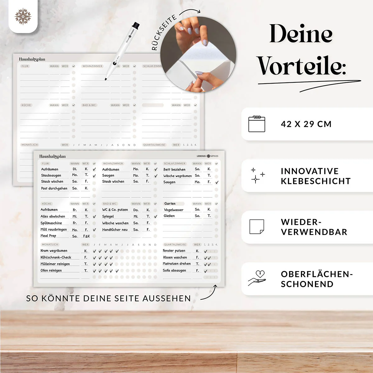 FlexiPlan® - Selbsthaftender Wandplaner - Image 47