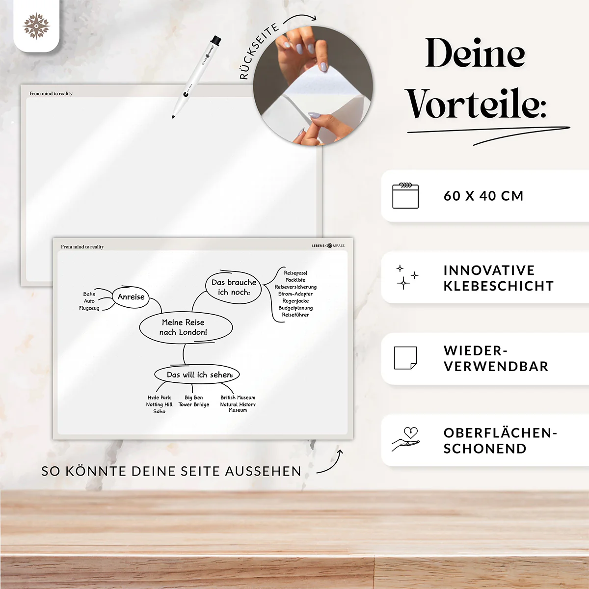 FlexiPlan® - Selbsthaftender Wandplaner - Image 58