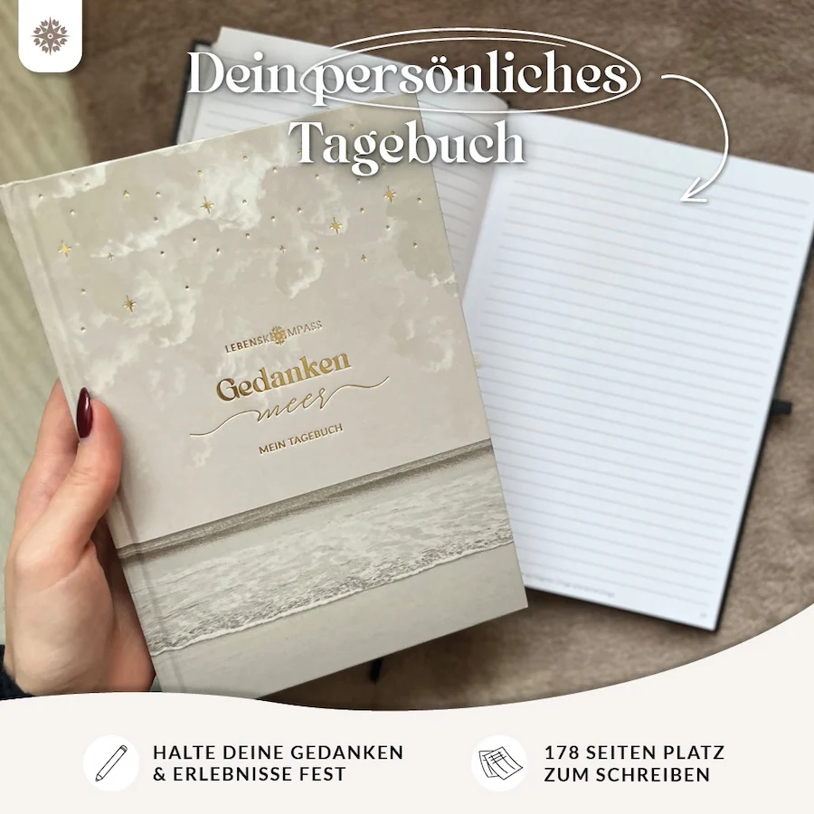 Gedankenmeer - Liniertes Tagebuch für Erwachsene - Image 7