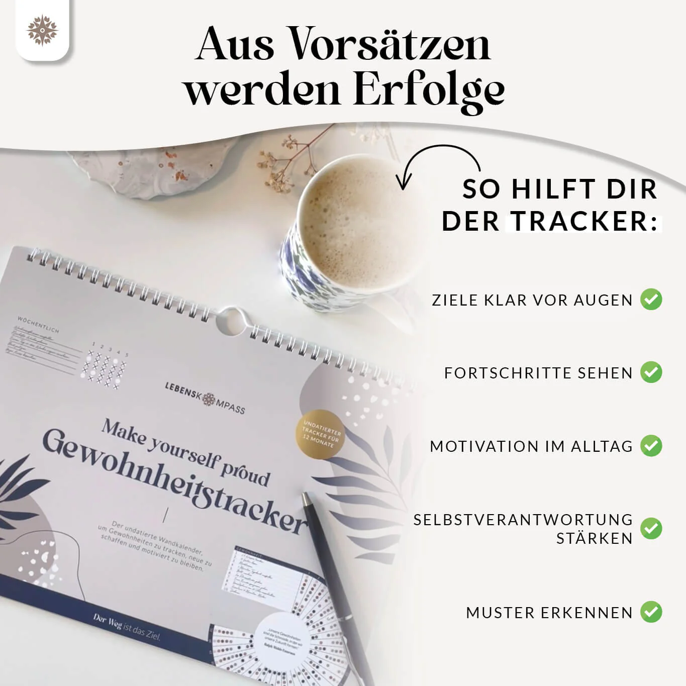 Gewohnheitstracker für 12 Monate - DIN A4 Habit Tracker - Image 5
