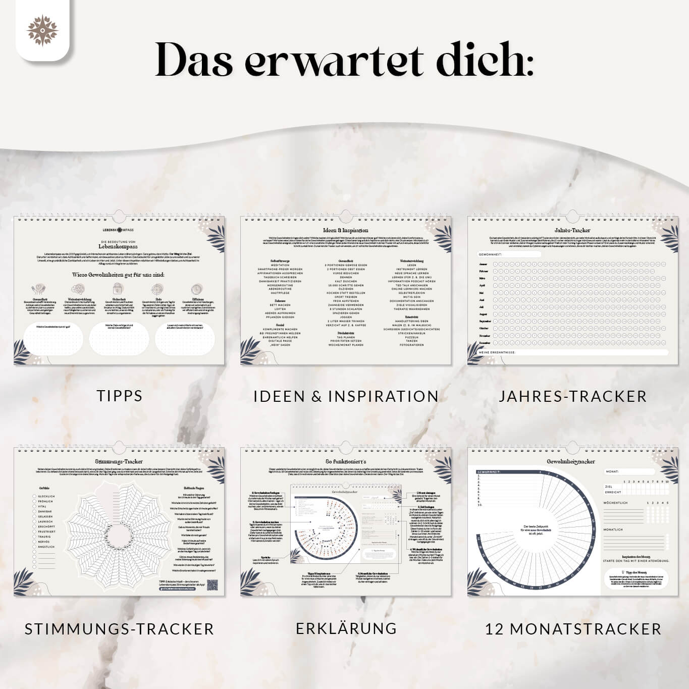 Gewohnheitstracker für 12 Monate - DIN A4 Habit Tracker - Image 6