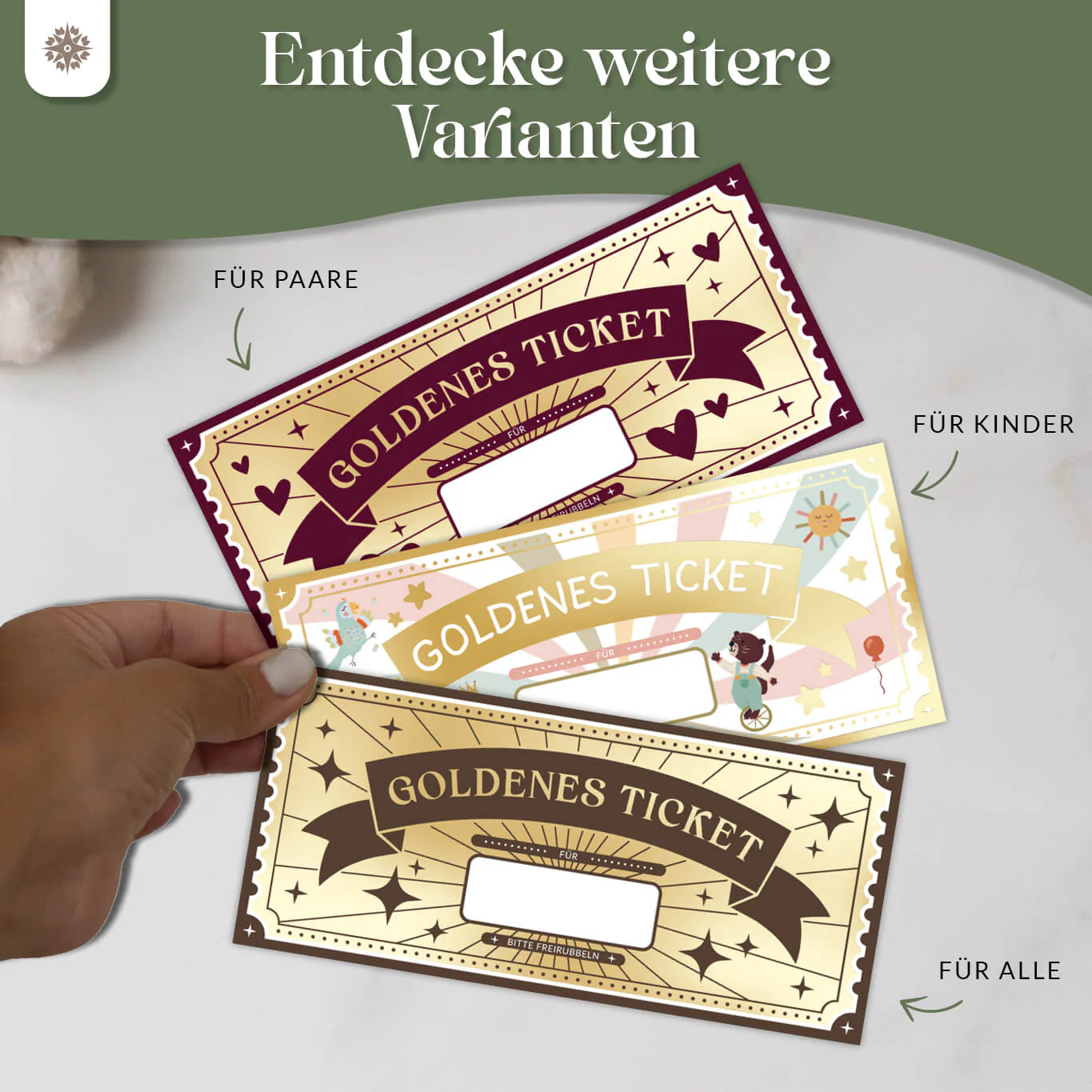 Goldenes Ticket für Kinder - Gutschein zum Freirubbeln - Image 9