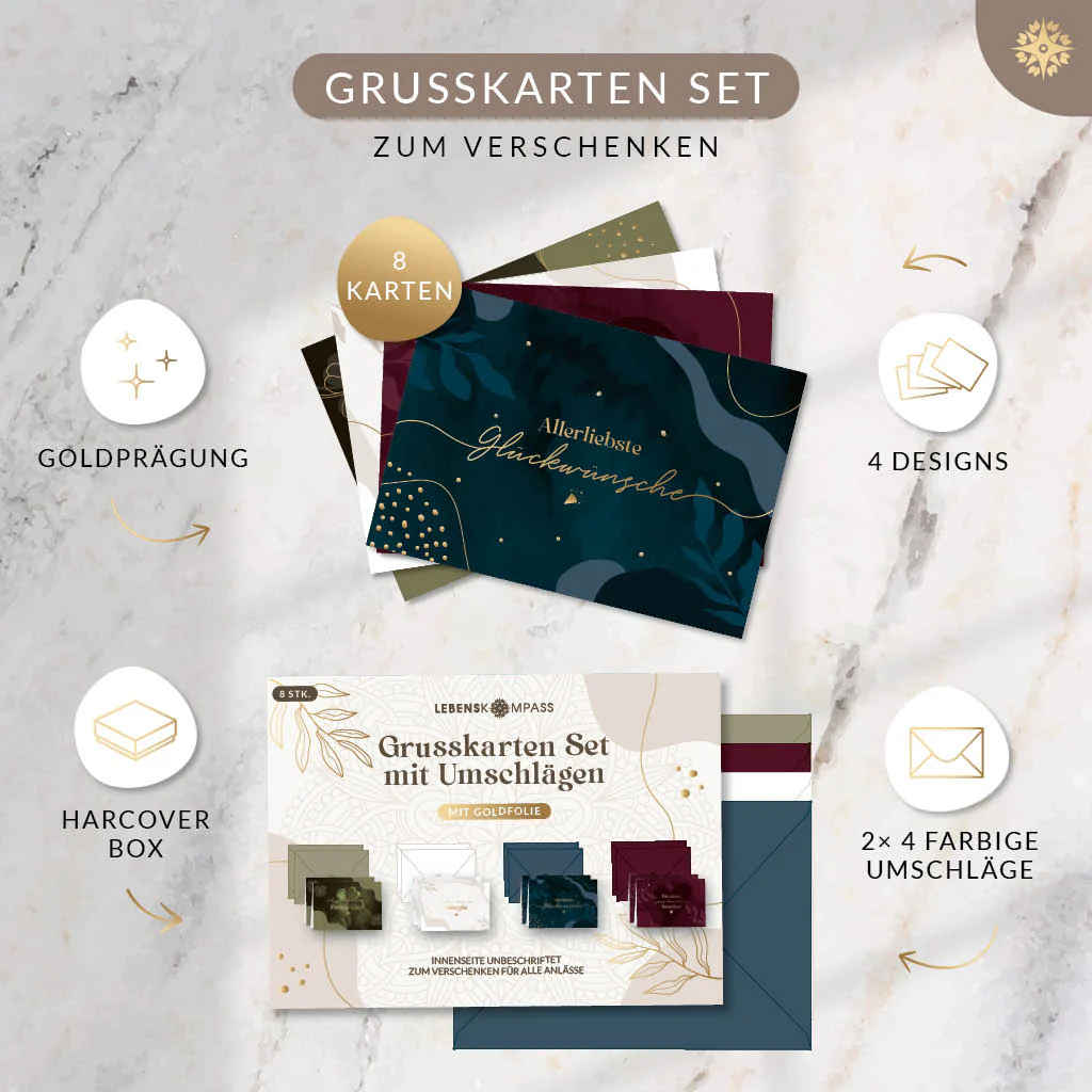 8er Set Grußkarten mit Umschlägen - Image 2