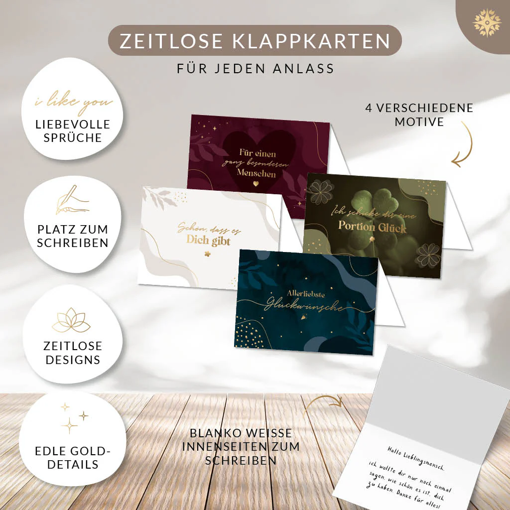 8er Set Grußkarten mit Umschlägen - Image 3