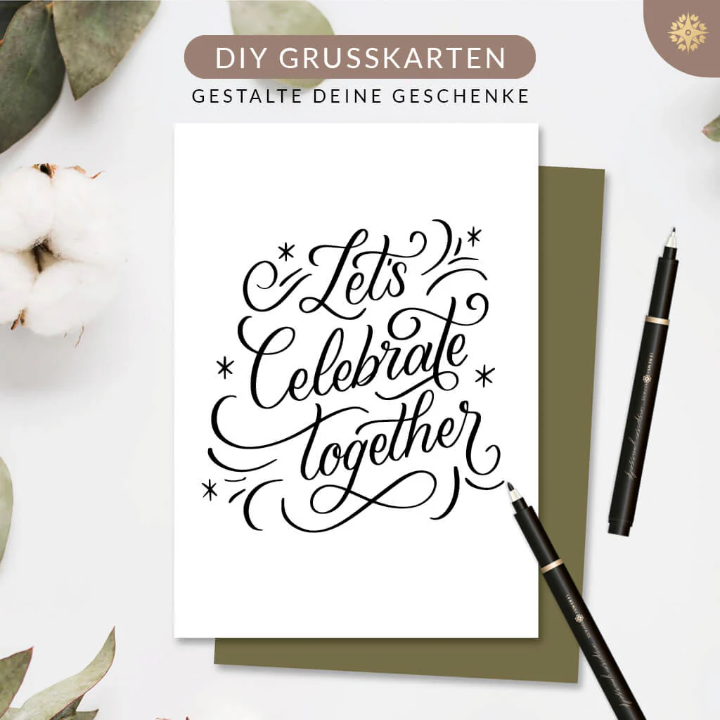 Handlettering Stifte Set - 6 schwarze Stifte - Image 15